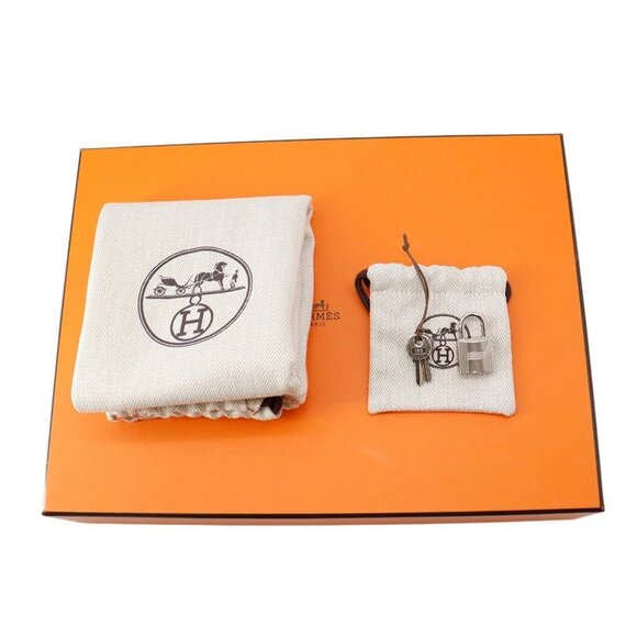 HERMES Picotin Lock Blanket Size PM Toile H/Swift Leather Gold/Ecru/Fauve - Picture 7 of 7